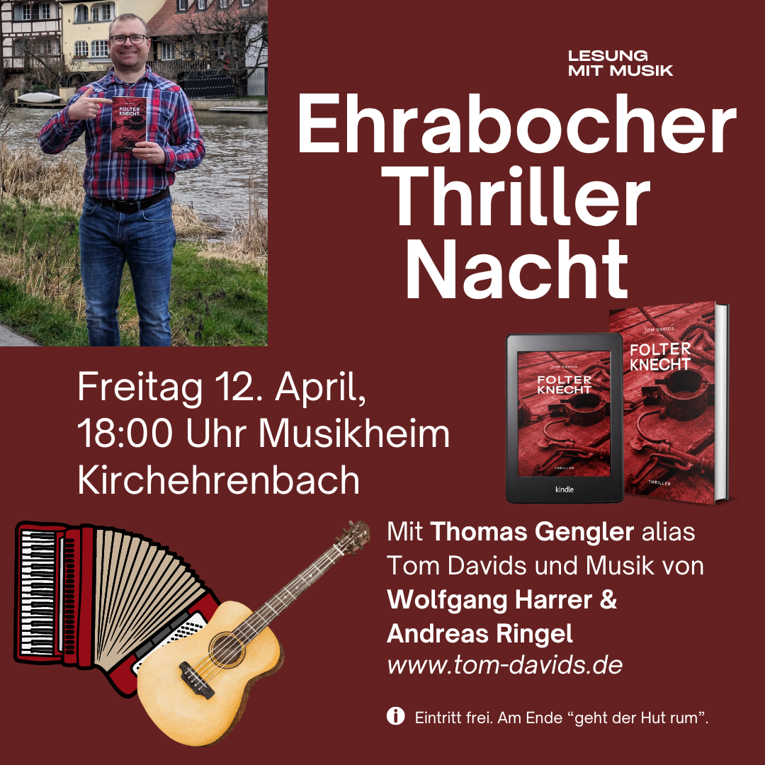 Lesung am 12.04. in Kirchehrenbach