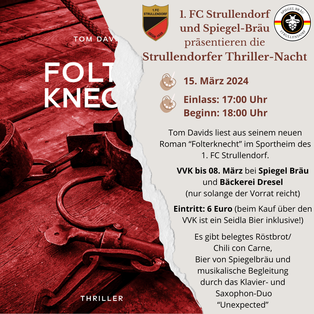 Lesung am 15.03. in Strullendorf