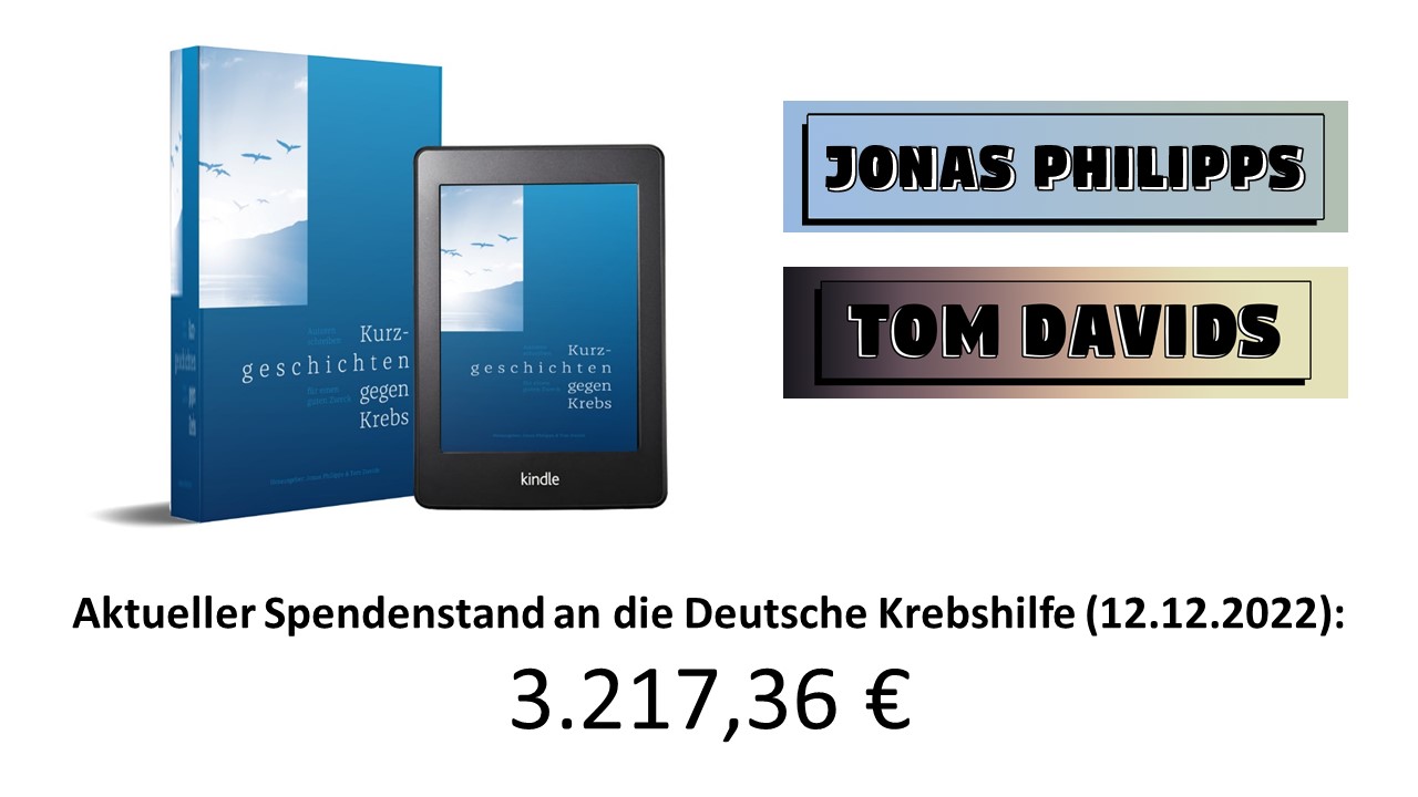 Spendenstand Kurzgeschichten gegen Krebs